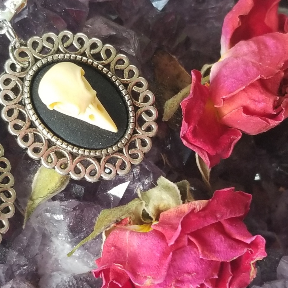 Bird Skull Earrings